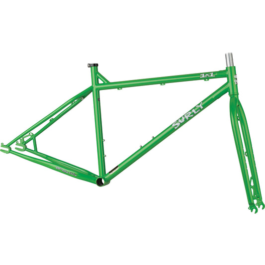 Surly 1x1 frame green color side view