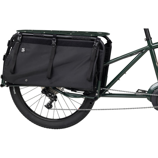 Surly Big Dummy Bag v2 mounted on Big Easy Cargo Ebike side view on white background