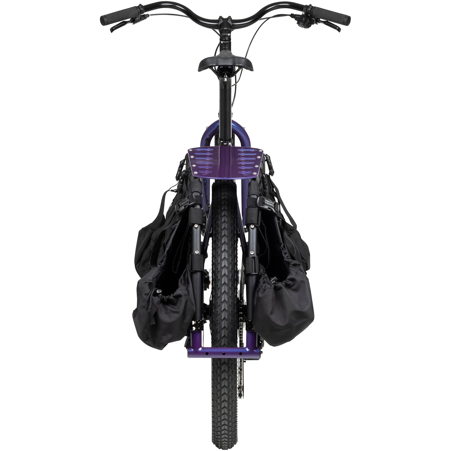 Surly Big Dummy cargo bike Bruised Ego Purple rear view