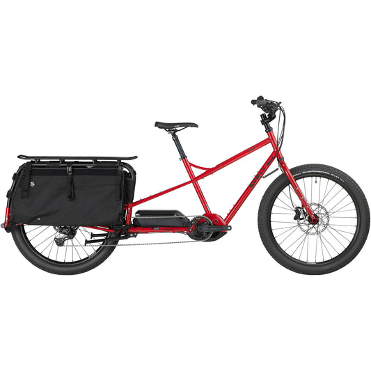 Surly Big Easy Cargo Ebike red, side view