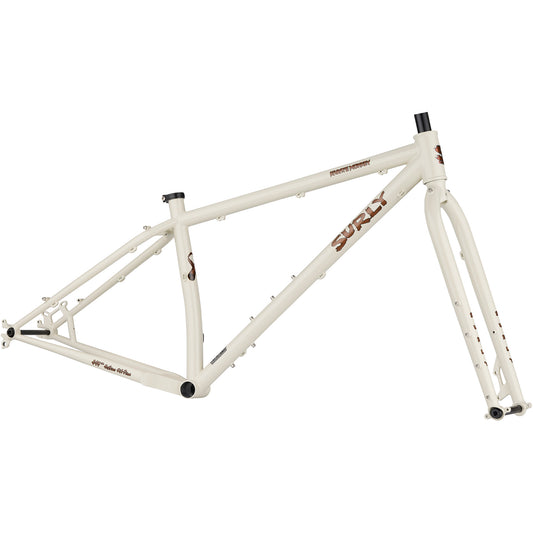 Surly Karate Monkey Frameset Snow Mold White side view
