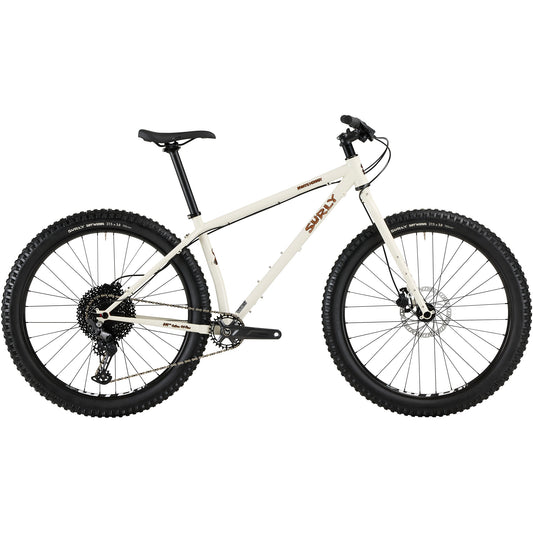 Surly Karate Monkey Bike Snow Mold White side view