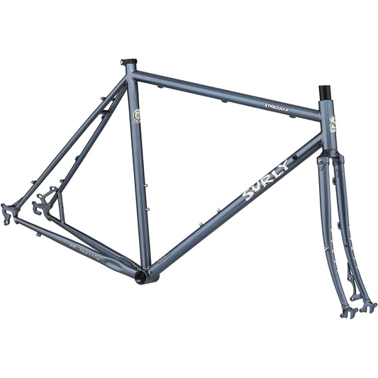 Surly Straggler 700c frameset Cold Steel Blue side view
