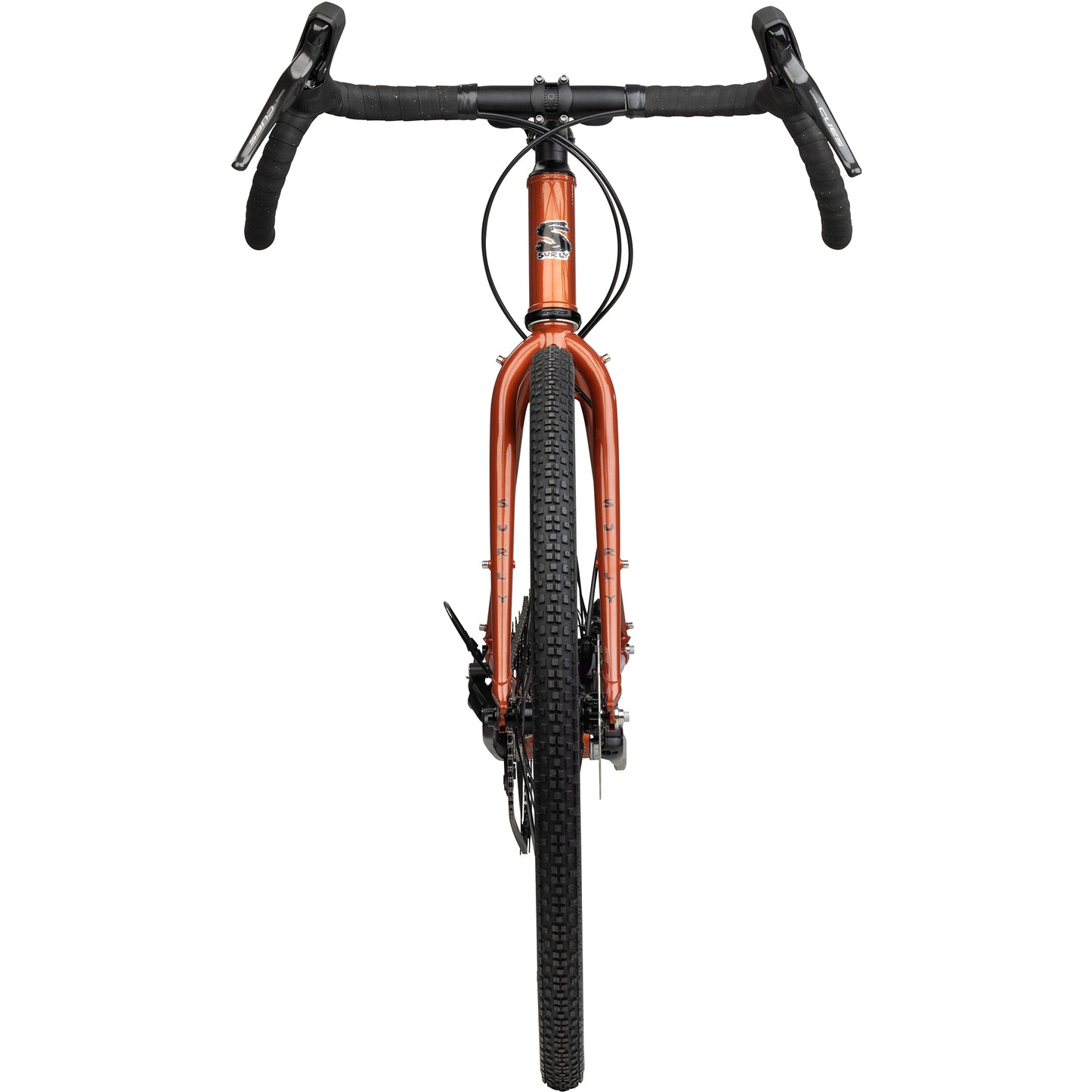 Surly Straggler CUES bike in Shaggy Carpet color front view on white background