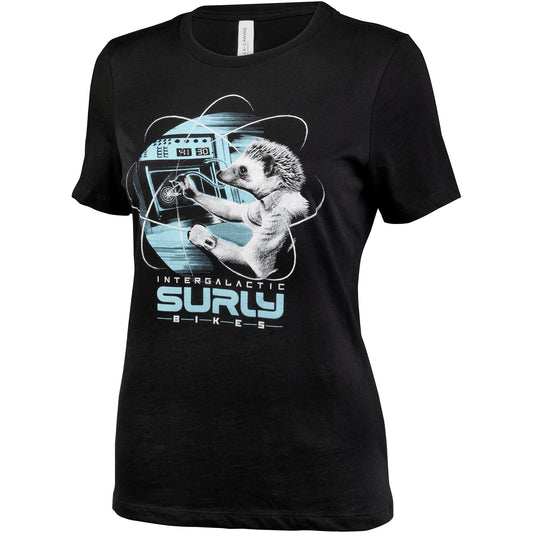 Surly Garden Pig T-Shirt - Womens, black, front view