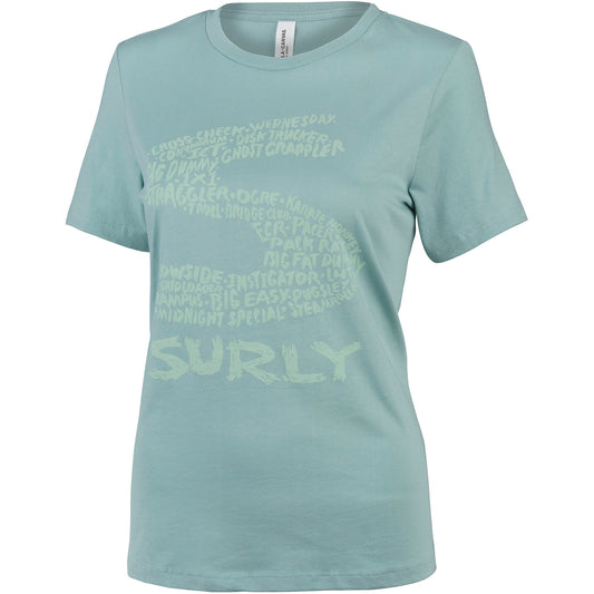 Surly Steel Consortium T-shirt - Women's, blue, front